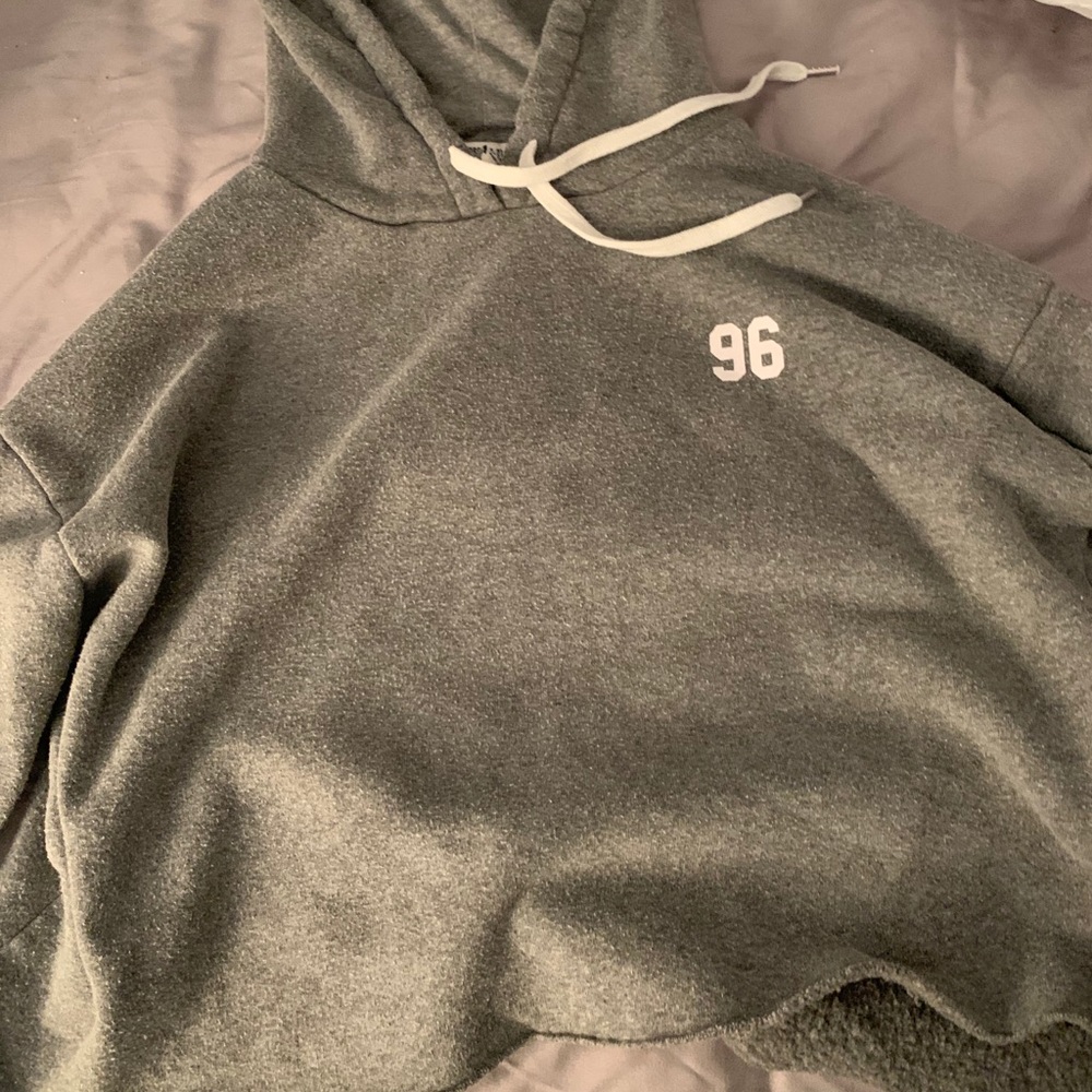forever 21 cropped 96 hoodie
